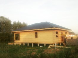 Строительство дома из бруса - проект 066 