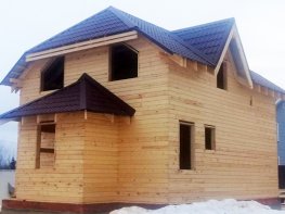 Строительство дома из бруса - проект 016 