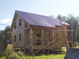 Строительство дома из бруса - проект 057 "Халлбйорн"