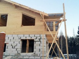 Строительство комбинированного дома - проект KD003 "Мимир"