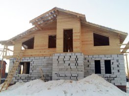 Строительство комбинированного дома - проект KD003 "Мимир"