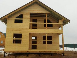 Строительство дома из бруса - проект 030 